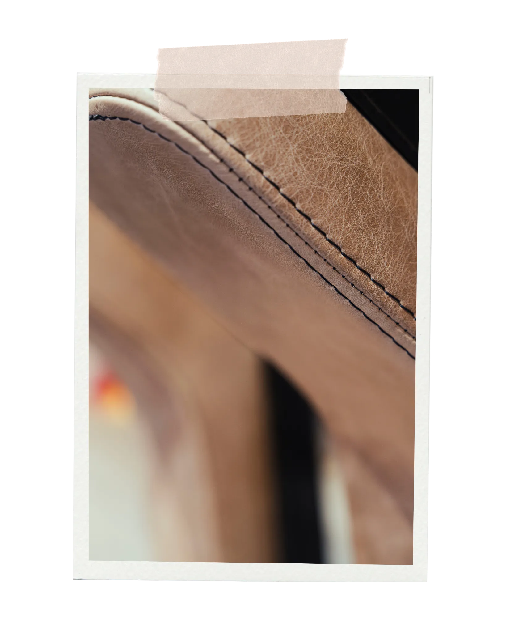 Leder- und Rahmenpolsterungsdetail