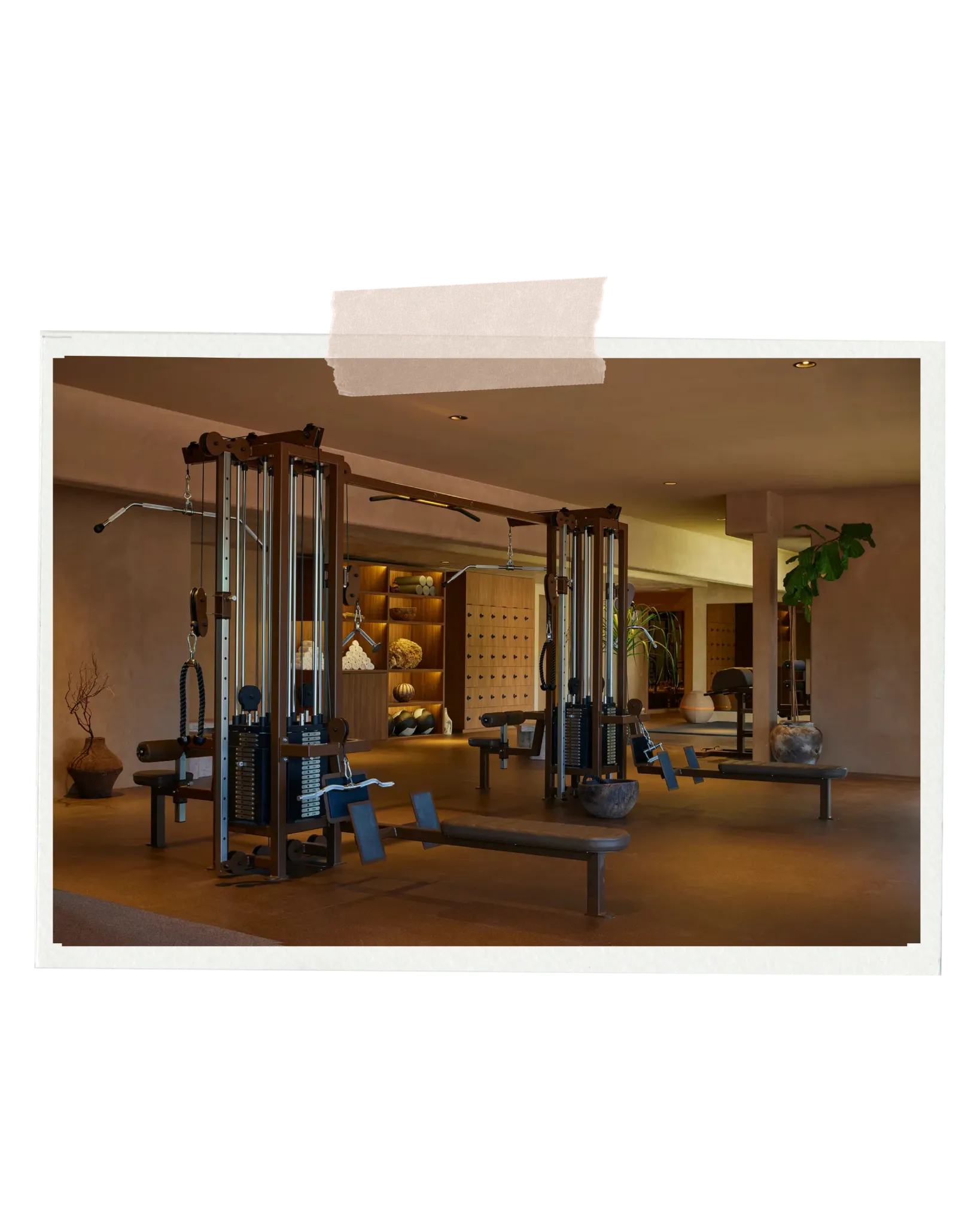 Oberflächendesign mit integriertem Gym-Konzept